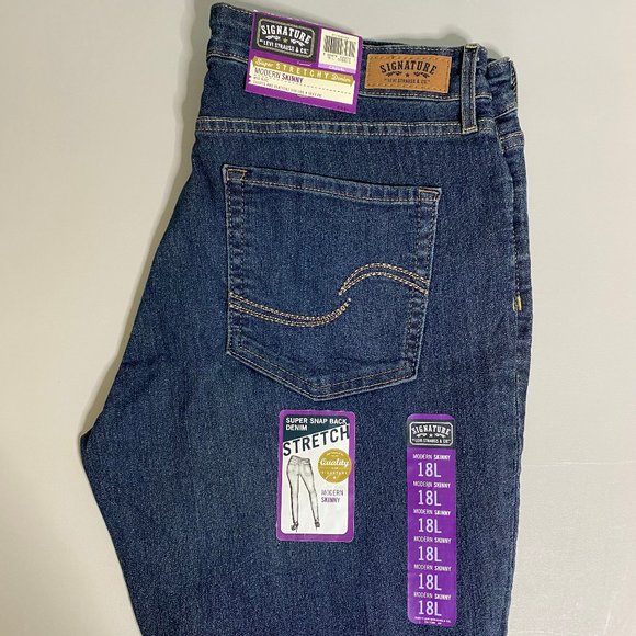 Signature by Levi Strauss Denim - Womens Levi Signature Jeans Modern Skinny Sz 18L